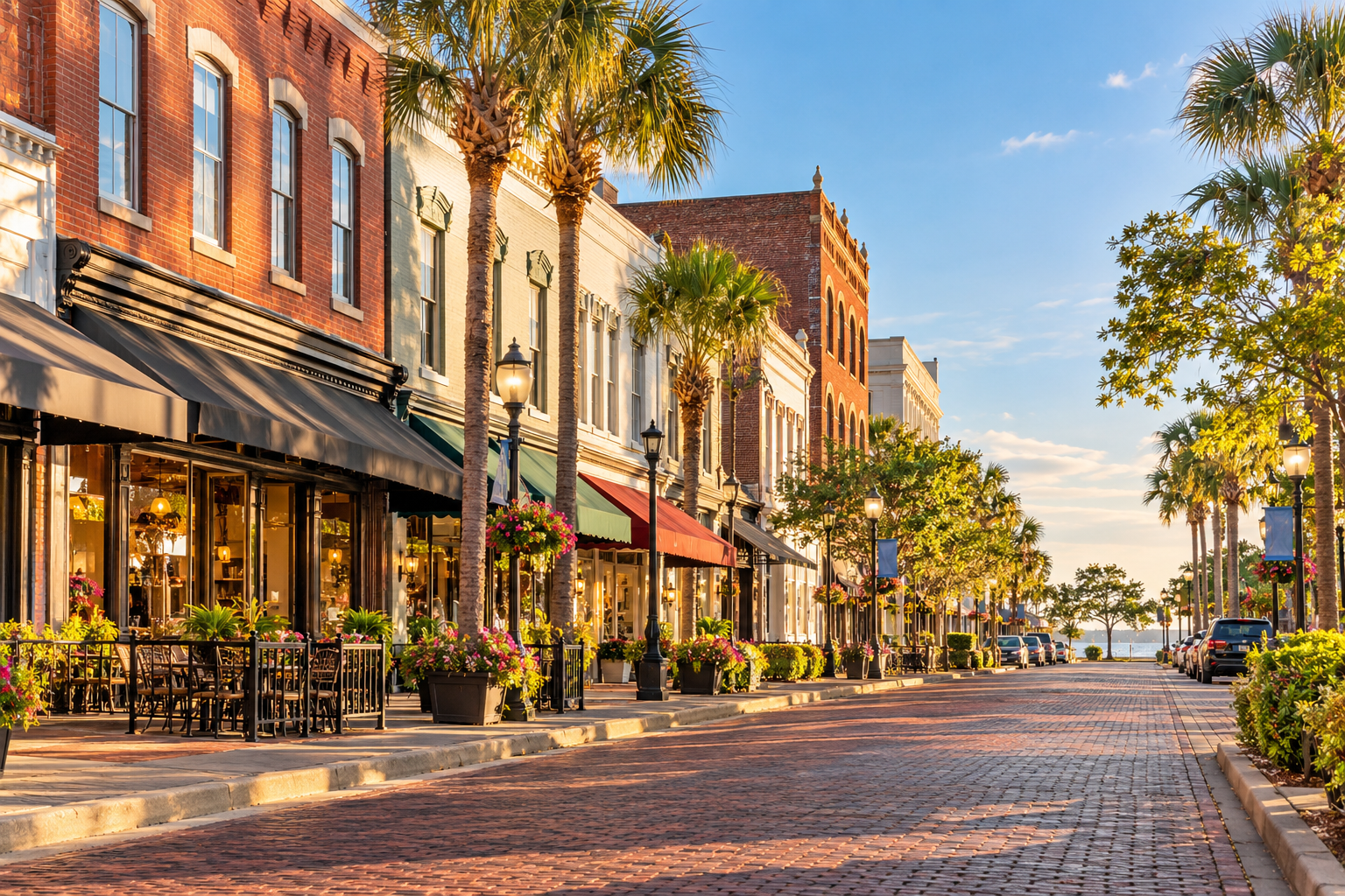 AI-created depiction of historic downtown Sanford, Florida